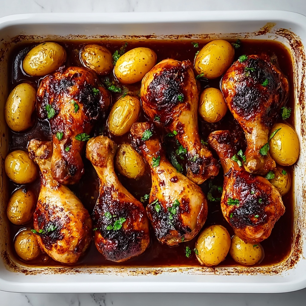 One Pan Lemon Herb Chicken and Potatoes Recipe - Recipe Image