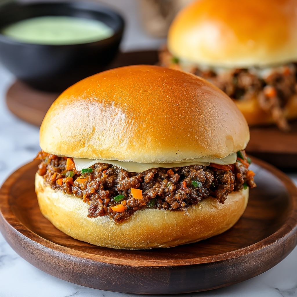 Philly Cheesesteak Sloppy Joes Recipe - Recipe Image
