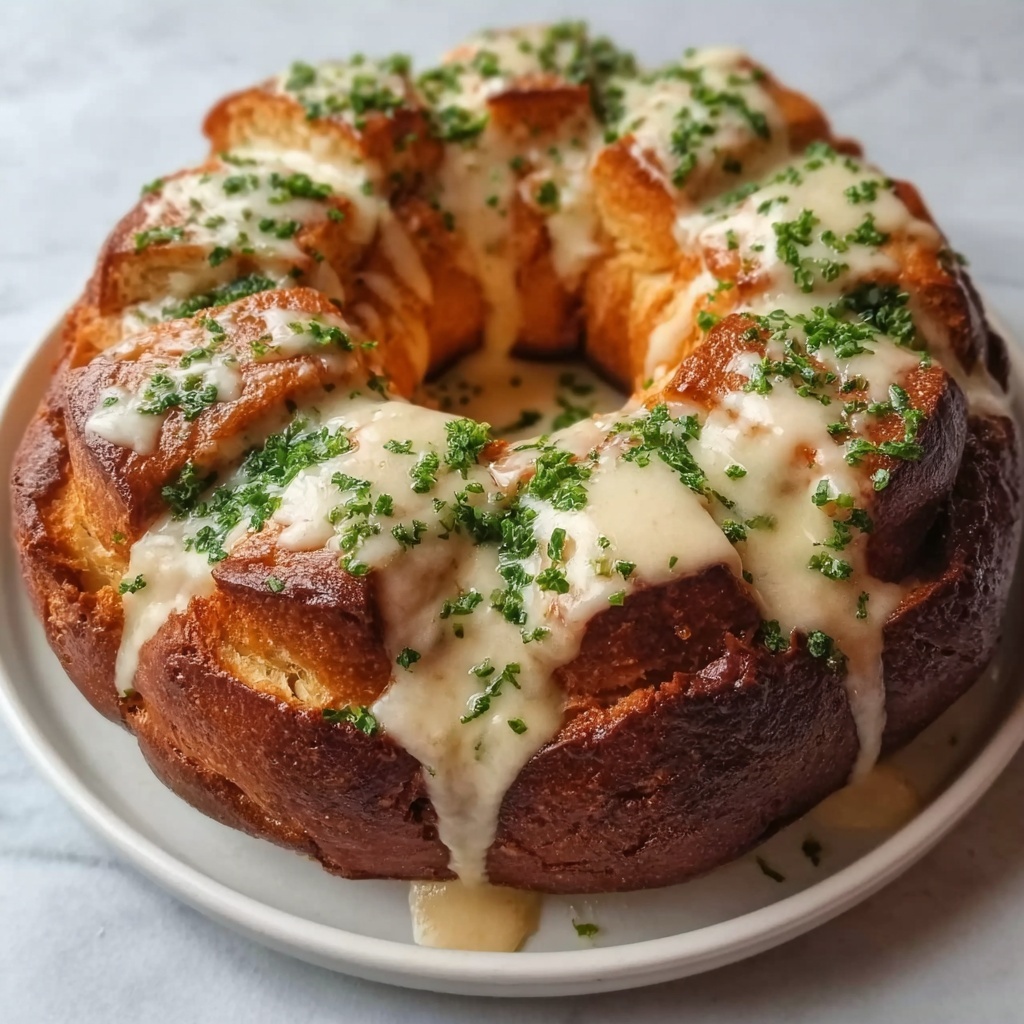 Chicken Alfredo Monkey Bread Recipe - Recipe Image