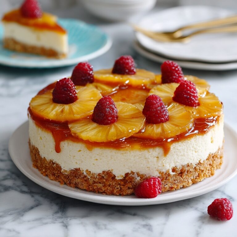 Pineapple Upside-Down Cheesecake Cake Recipe