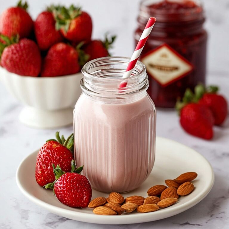 Strawberry Almond Milk Recipe