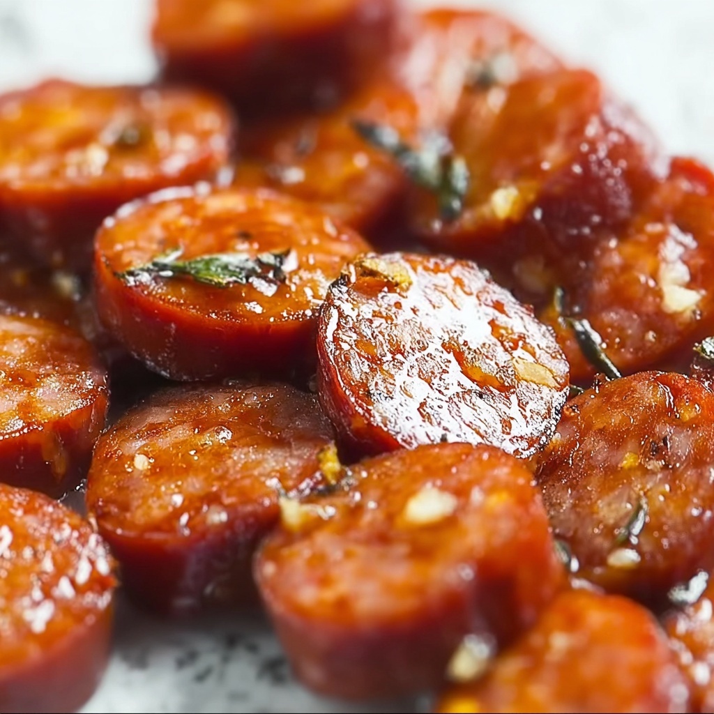 Slow Cooker Honey Mustard Kielbasa Bites Recipe - Recipe Image