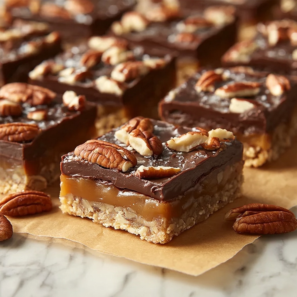 Easy Turtle Bars Recipe - Recipe Image