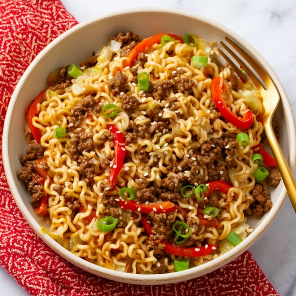 One-Pot Beef Ramen Noodles Recipe - Recipe Image
