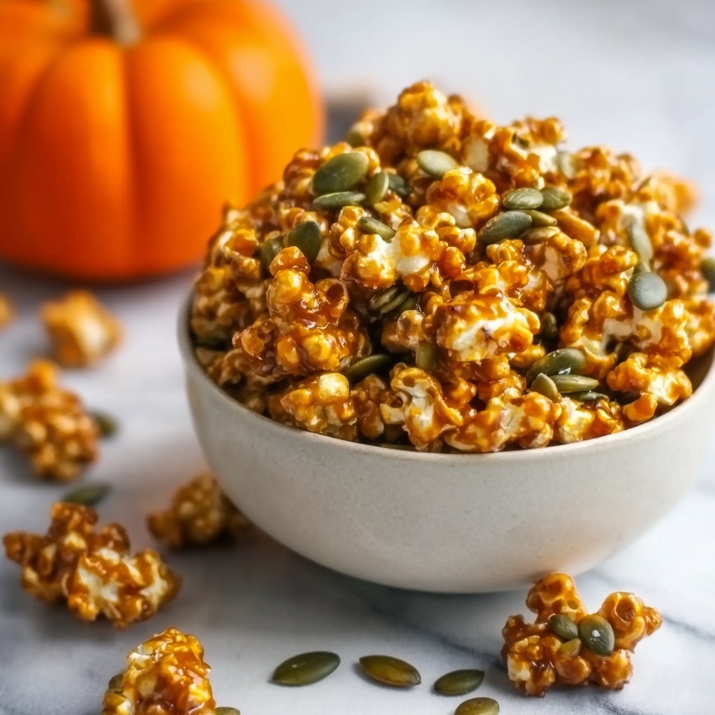 Pumpkin Spice Caramel Popcorn Recipe - Recipe Image