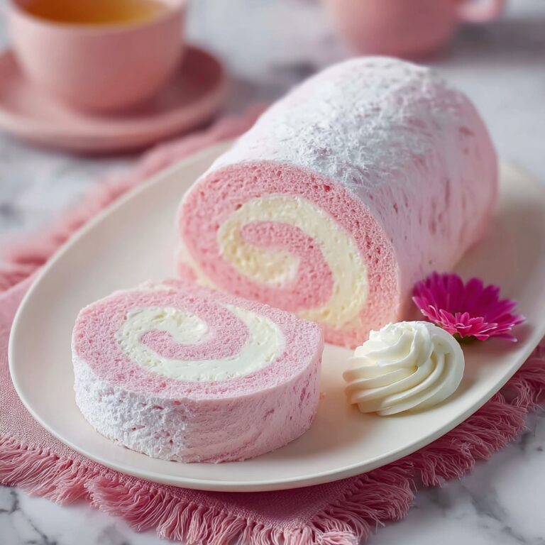 Japanese Cotton Candy Swiss Cake Roll Recipe