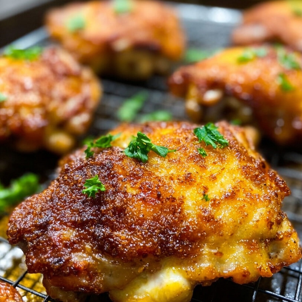 Air Fryer Chicken Thighs Recipe - Recipe Image