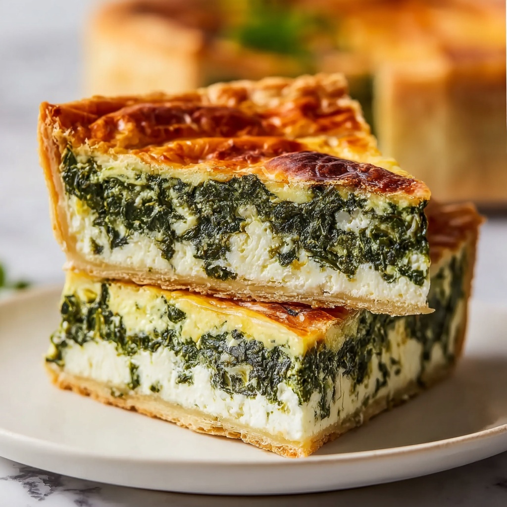 Mediterranean Spinach Cheese Feta Quiche Recipe - Recipe Image
