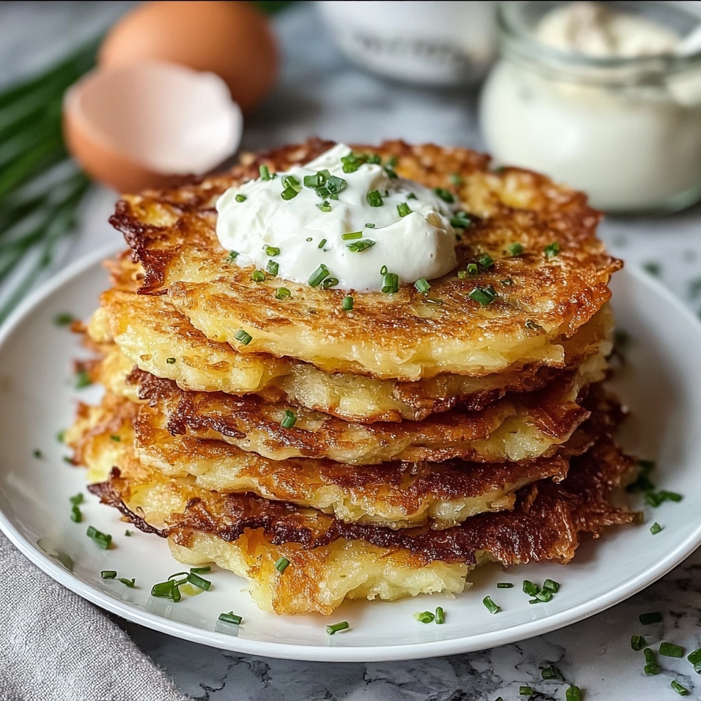German Potato Pancakes (Kartoffelpuffer) Recipe - Recipe Image
