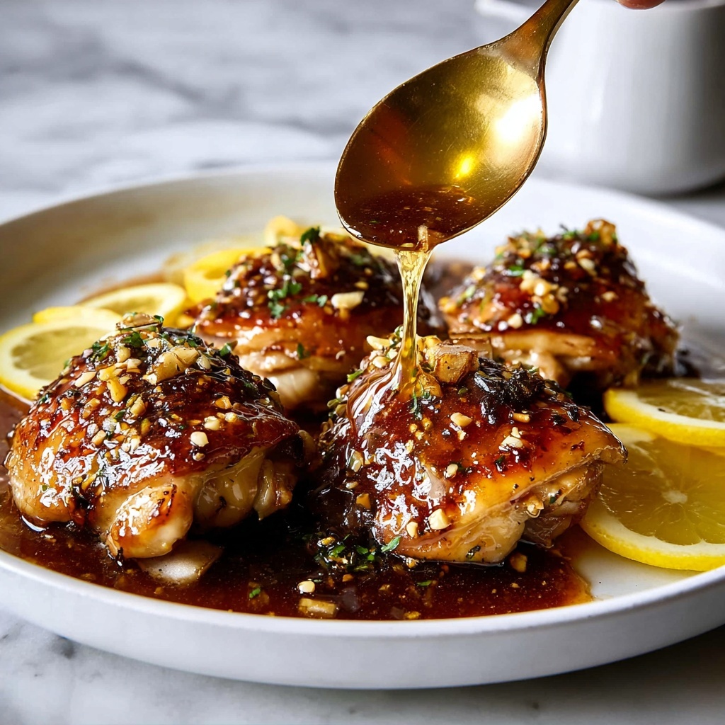 Honey Garlic Lemon Pepper Chicken Thighs Recipe - Recipe Image