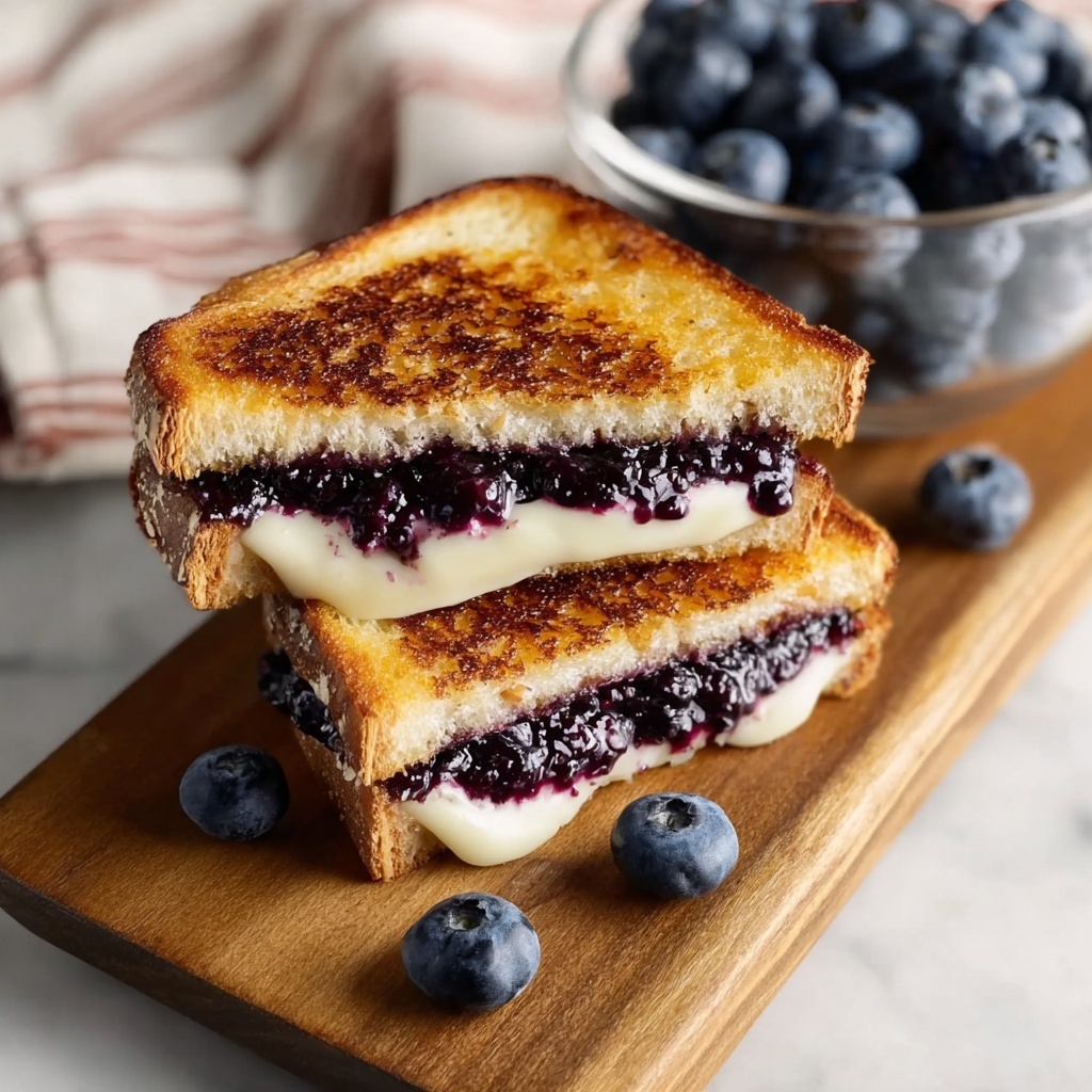 Blueberry and Goat Cheese Grilled Cheese Sandwich Recipe - Recipe Image