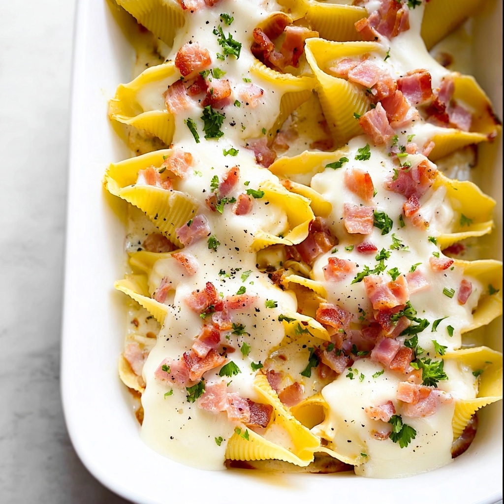 Chicken Cordon Bleu Stuffed Shells Recipe - Recipe Image