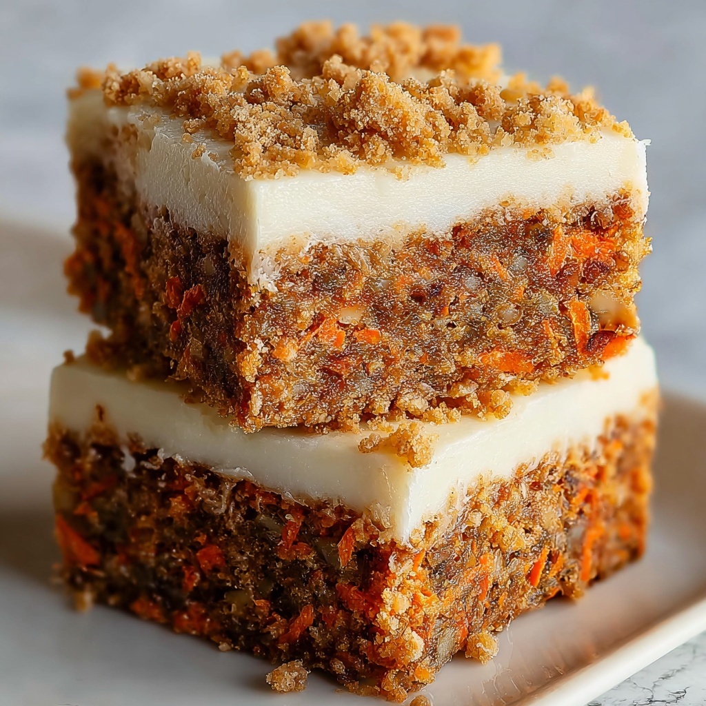 Carrot Cake Cream Cheese Bars Recipe - Recipe Image