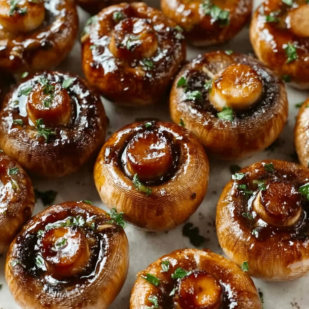 Honey and Garlic Roasted Mushrooms Recipe - Recipe Image