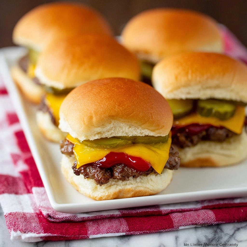 Cheeseburger Sliders Recipe - Recipe Image