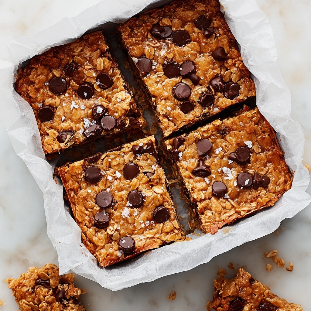 Healthy Chocolate Chip Oatmeal Bars Recipe - Recipe Image