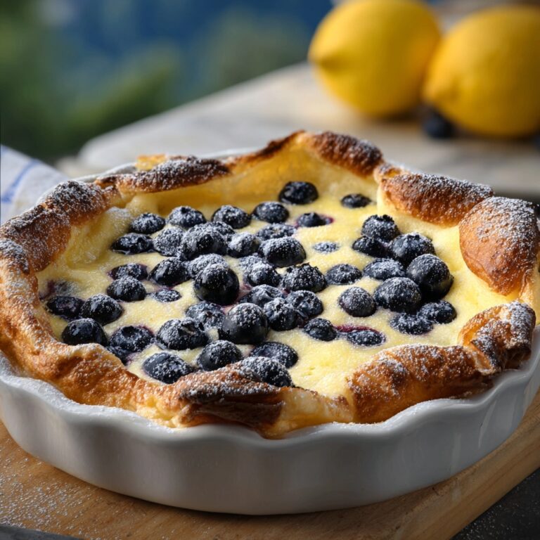 Blueberry Lemon Dutch Baby Recipe