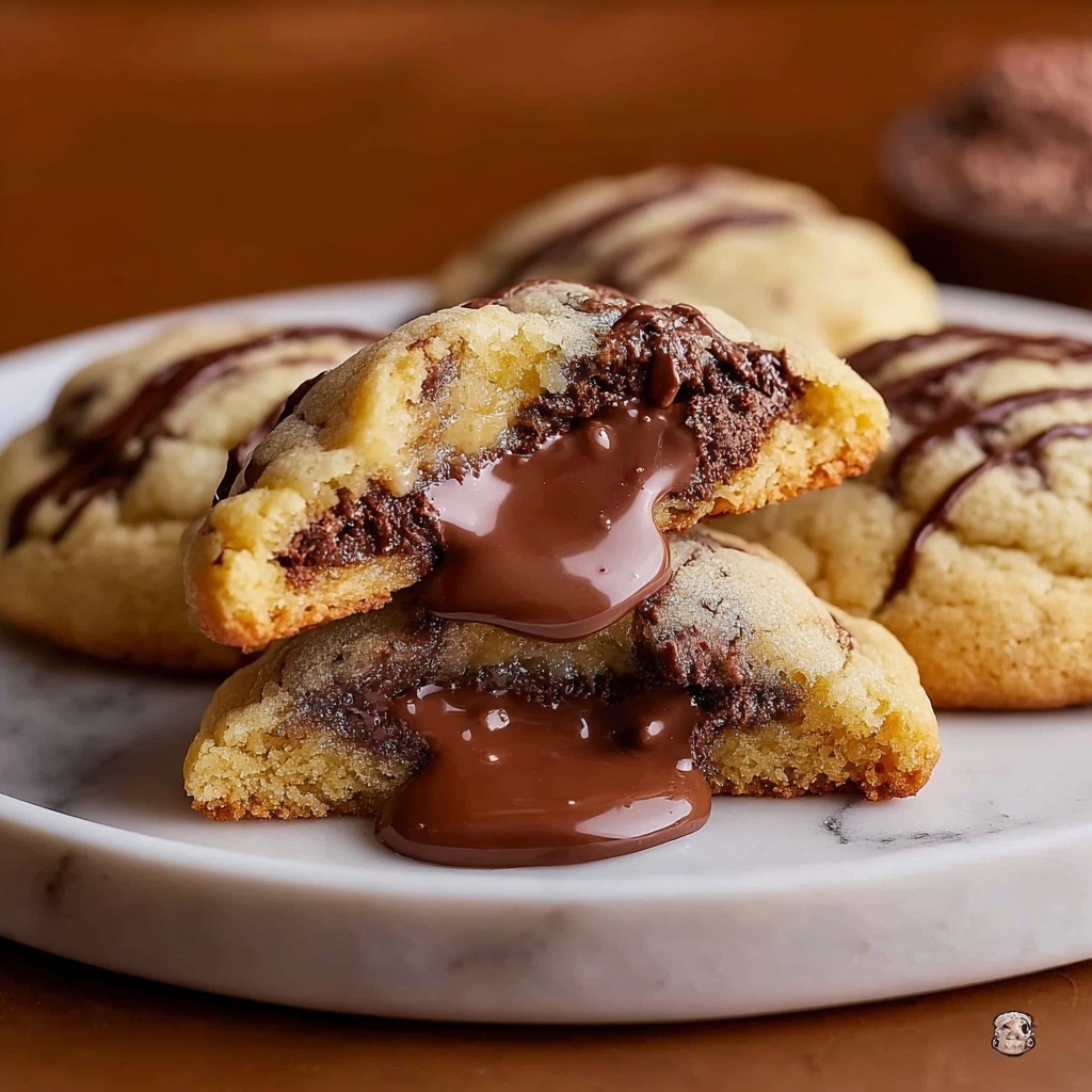 Stuffed Cookies with Peanut Butter and Chocolate Chips Recipe - Recipe Image
