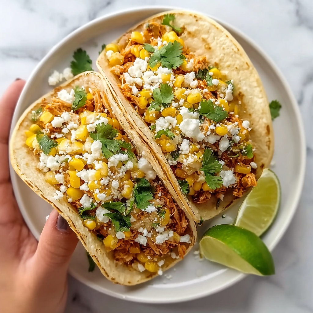 Fried Chicken Street Corn Tacos Recipe - Recipe Image