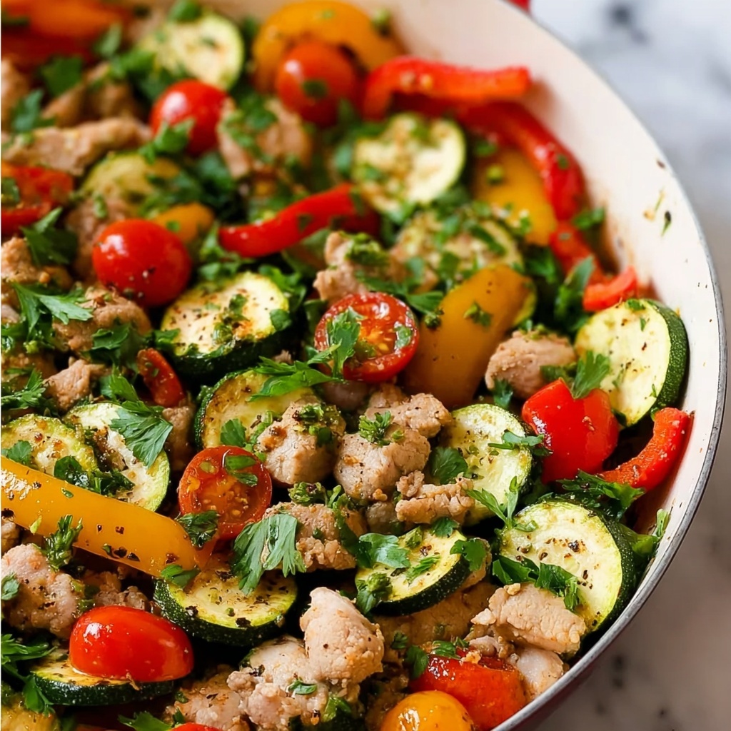 Mediterranean Ground Chicken Skillet: 5 Flavorful Secrets Recipe - Recipe Image