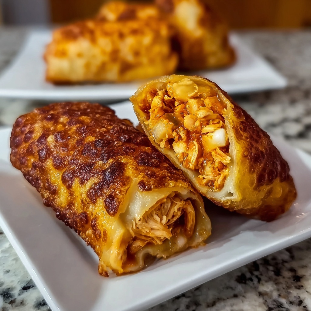 Air Fryer Buffalo Chicken Egg Rolls Recipe - Recipe Image