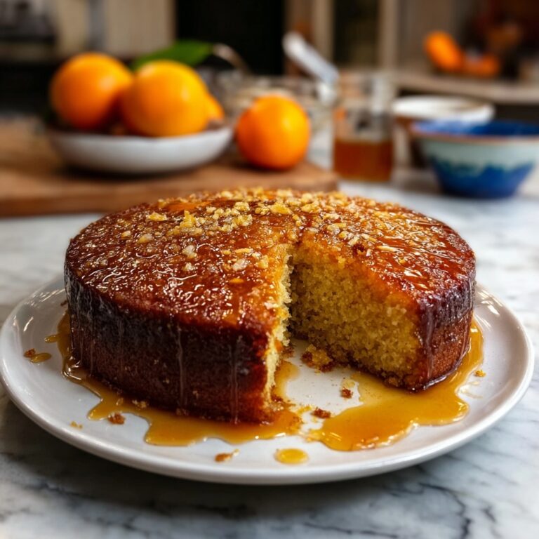 Orange & Cardamom Date Cake with Honey Drizzle Recipe