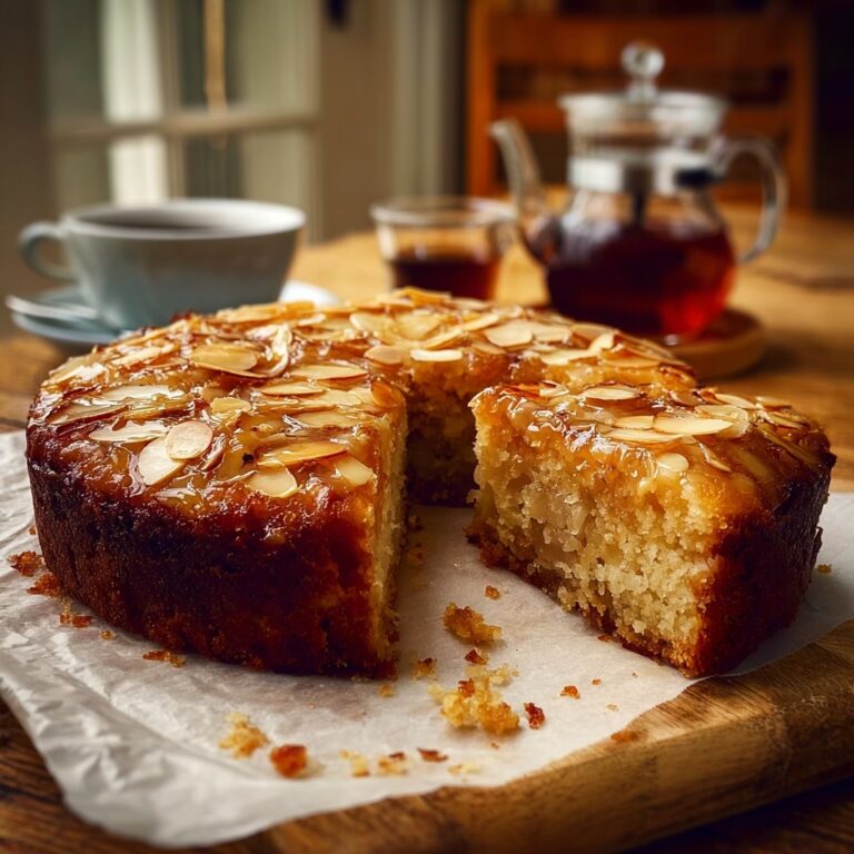 Moroccan Orange & Date Cake with Almond Topping Recipe