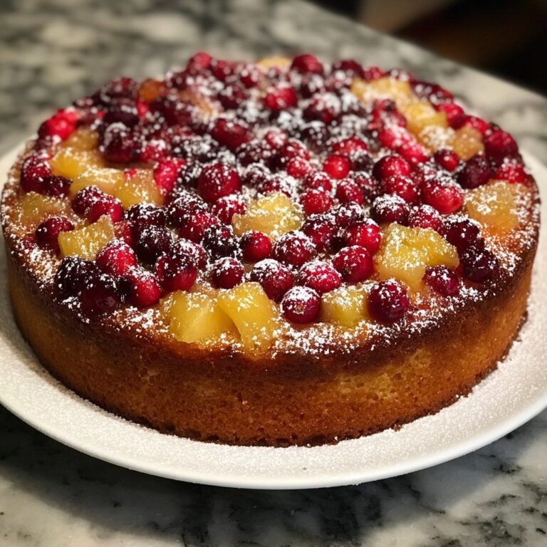 Spiced Apple Cranberry Cake Recipe