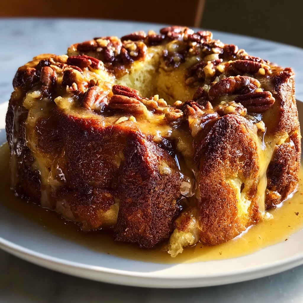 Maple Pecan Bread Pudding Recipe - Recipe Image