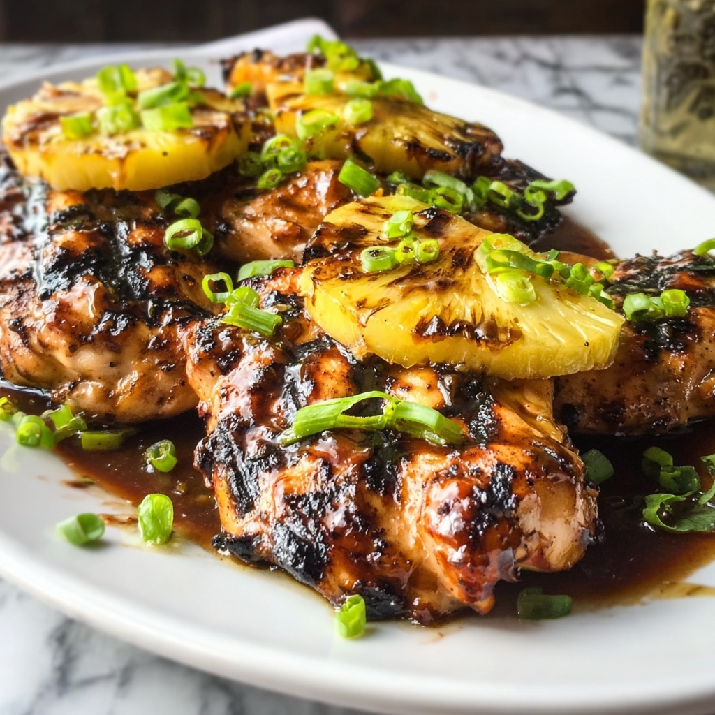 Grilled Aloha Chicken and Pineapple Recipe - Recipe Image