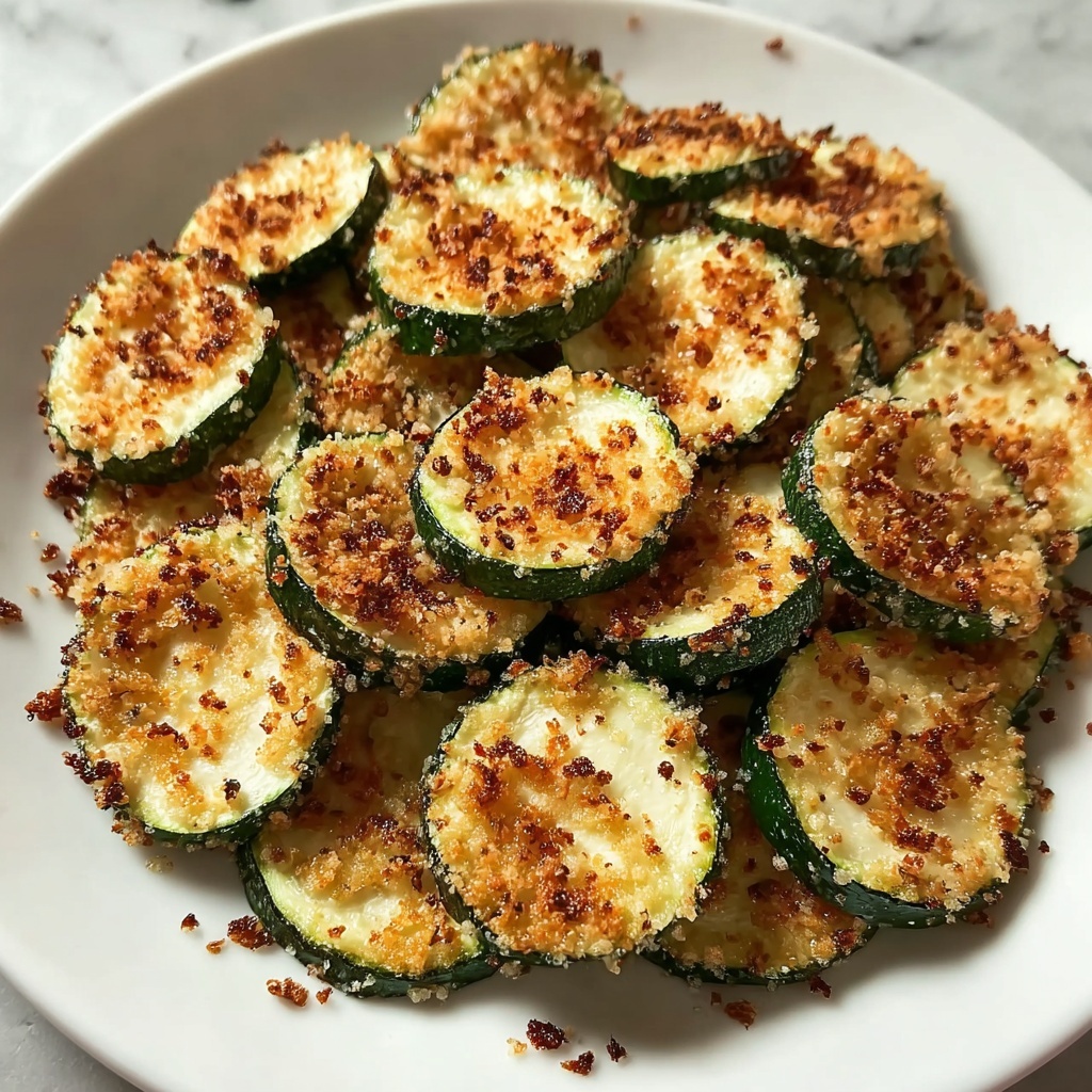 Parmesan Crusted Zucchini Chips Recipe - Recipe Image