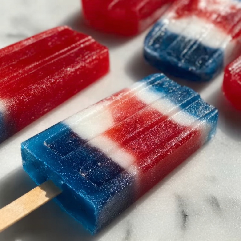 Homemade Bomb Pop Slushies Recipe - Recipe Image