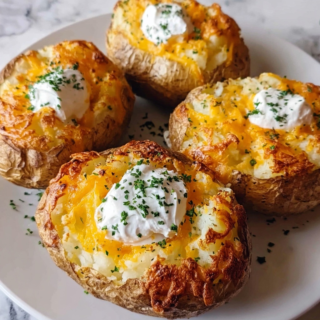 Easy and Cheesy Ranch Baked Potatoes: A Cozy Comfort Dish Recipe - Recipe Image