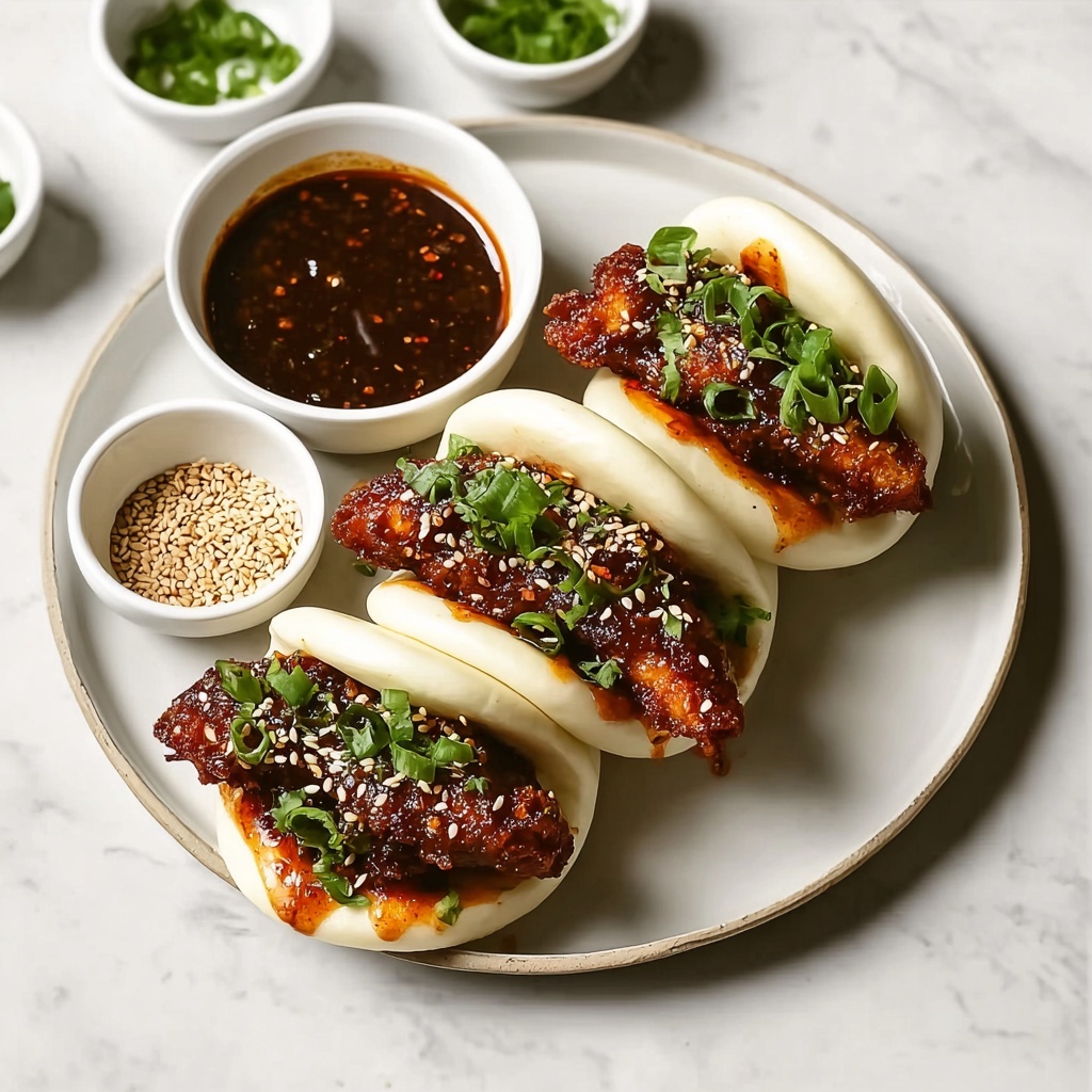 Korean Fried Chicken Bao Buns: Your Ultimate Snack Experience Recipe - Recipe Image