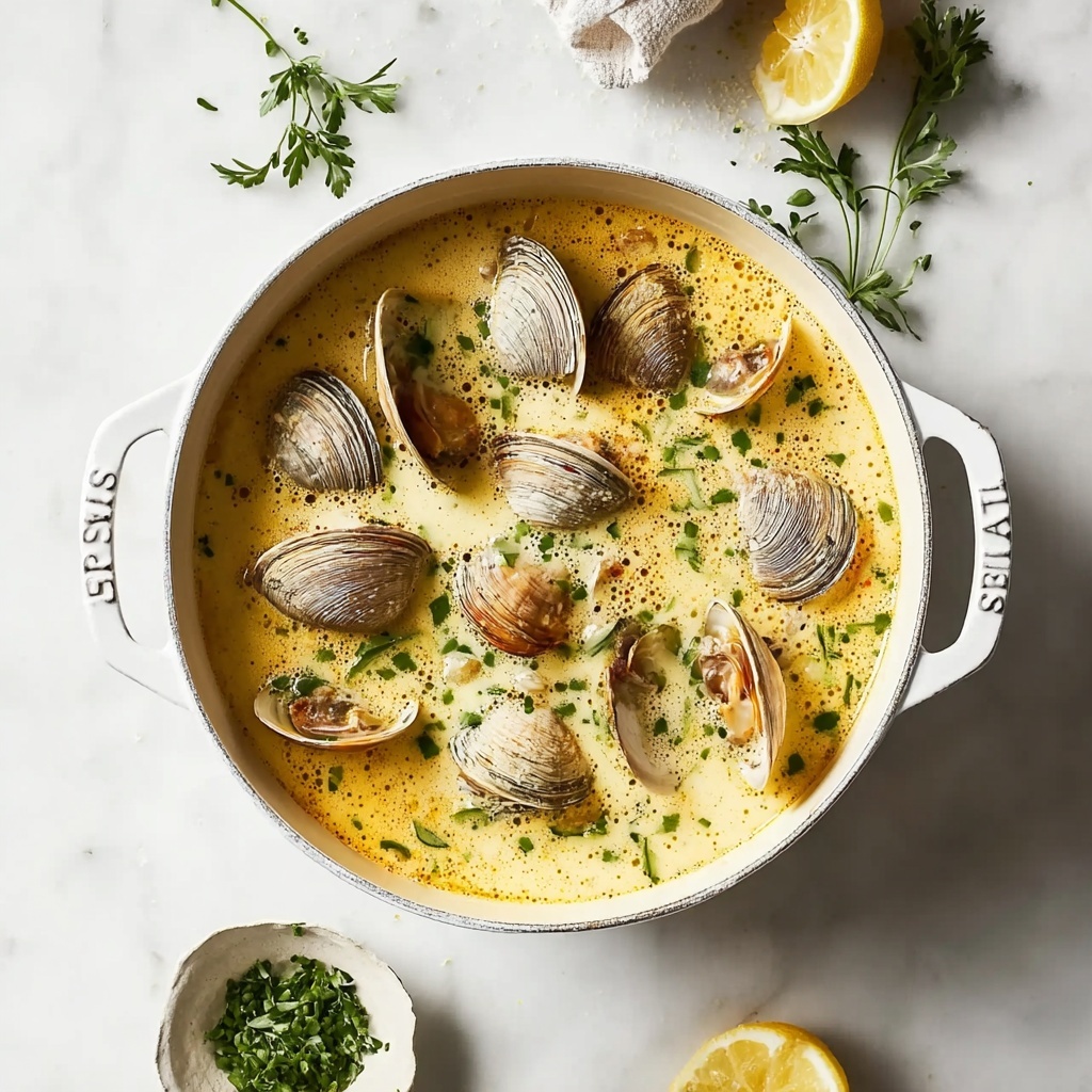 Coconut Broth Clams with Lemongrass Recipe - Recipe Image