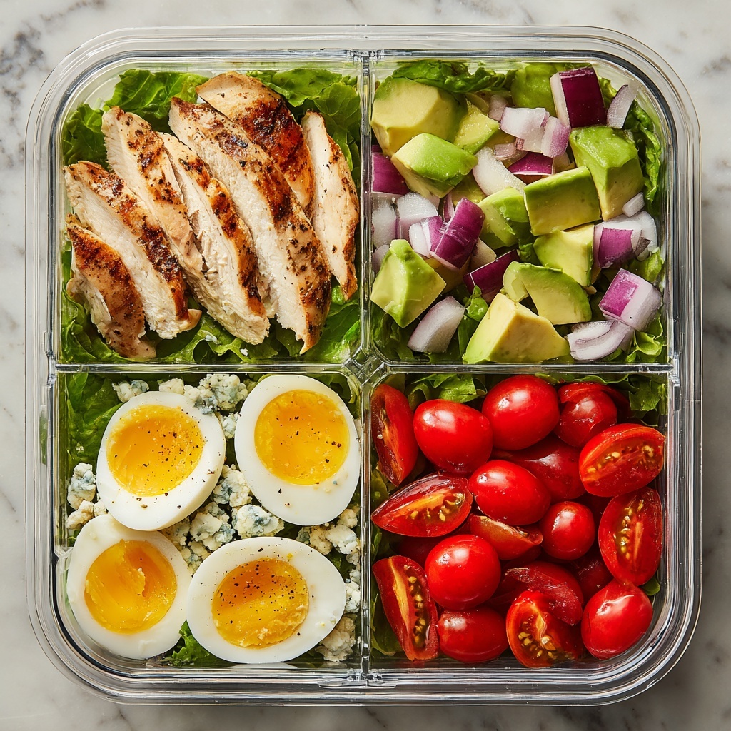 Easy Cobb Salad Meal Prep Recipe - Recipe Image