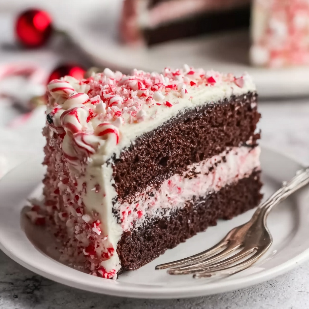 Festive Peppermint Cake Recipe - Recipe Image