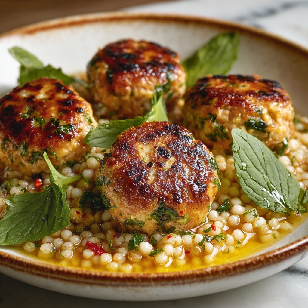 Herby Greek Chicken Meatballs Recipe - Recipe Image