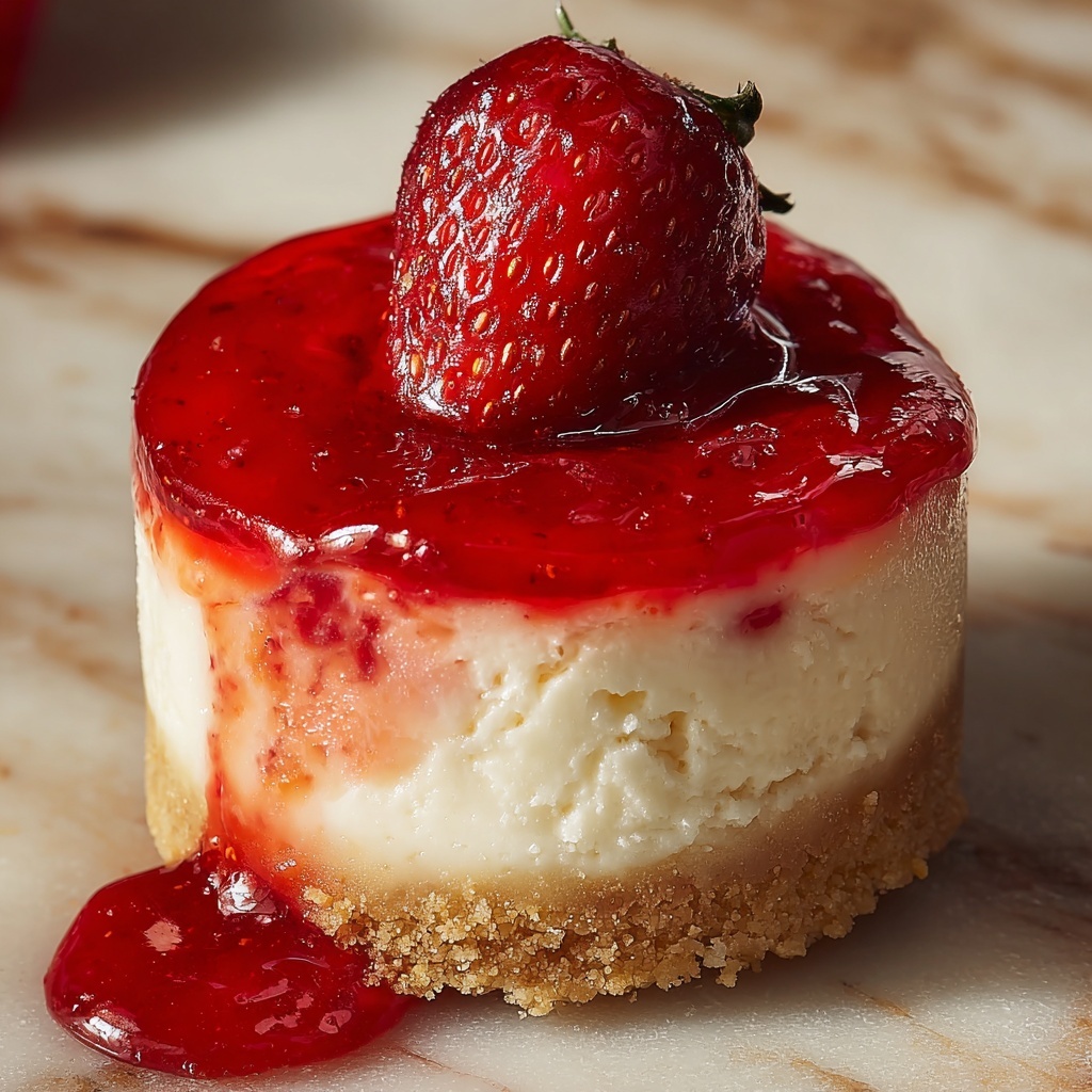 Mini Strawberry Cheesecakes Recipe - Recipe Image