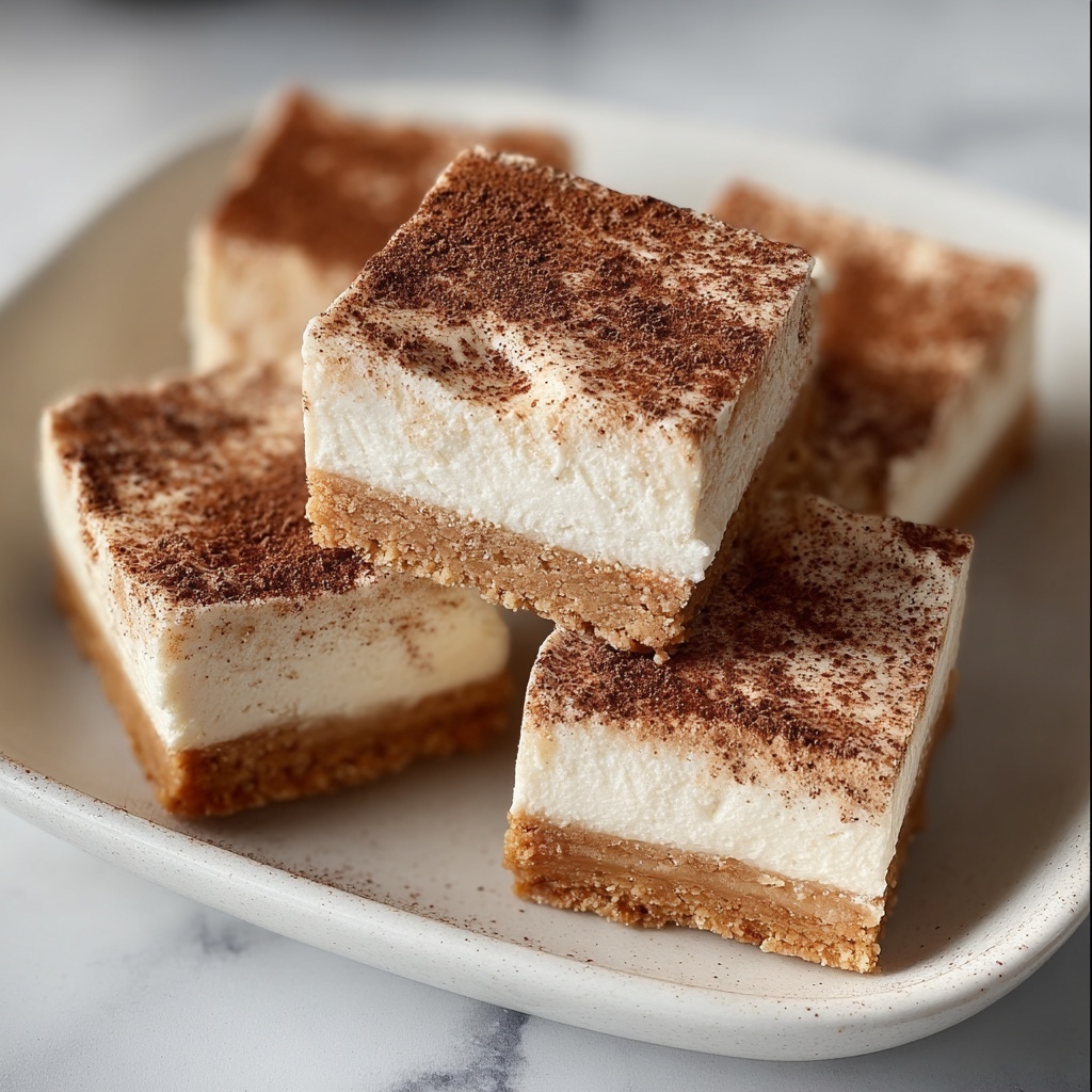 Cinnamon Churro Cheesecake Bars Recipe - Recipe Image