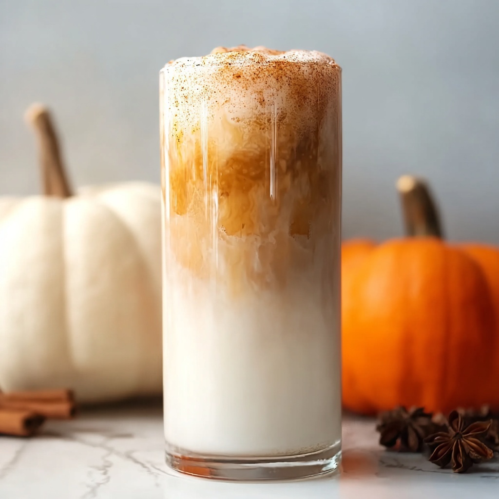 Iced Pumpkin Cream Chai Tea Latte Recipe - Recipe Image