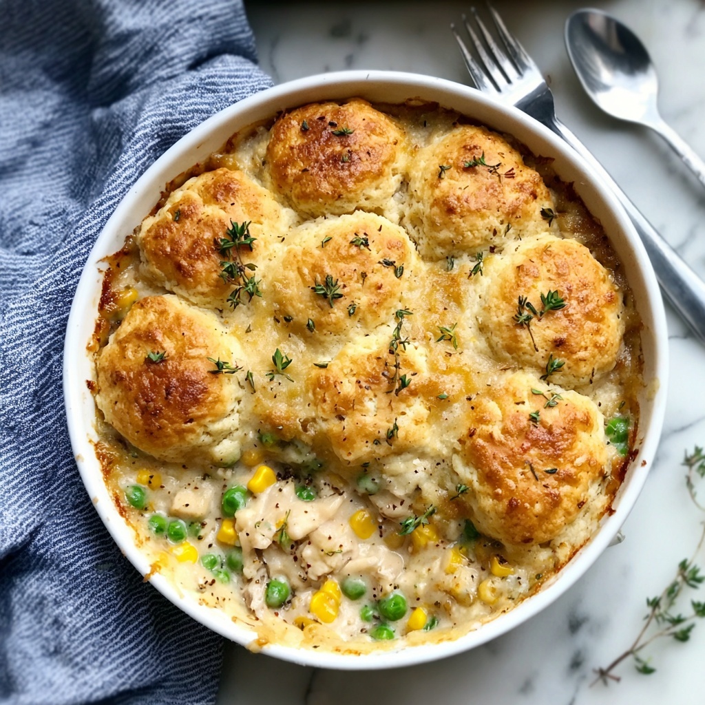 Irresistible Chicken & Biscuit Dinner Cobbler in 15 Minutes Recipe - Recipe Image