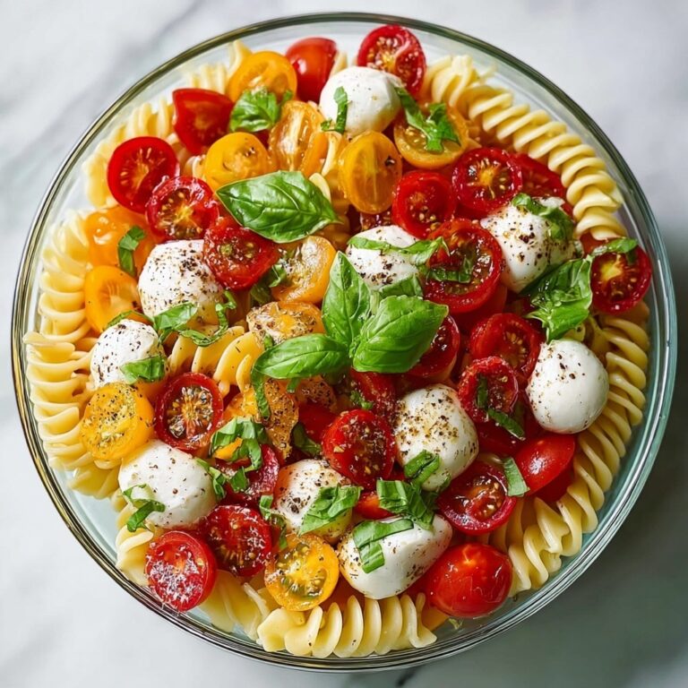 Creamy Caprese Pasta Salad Recipe