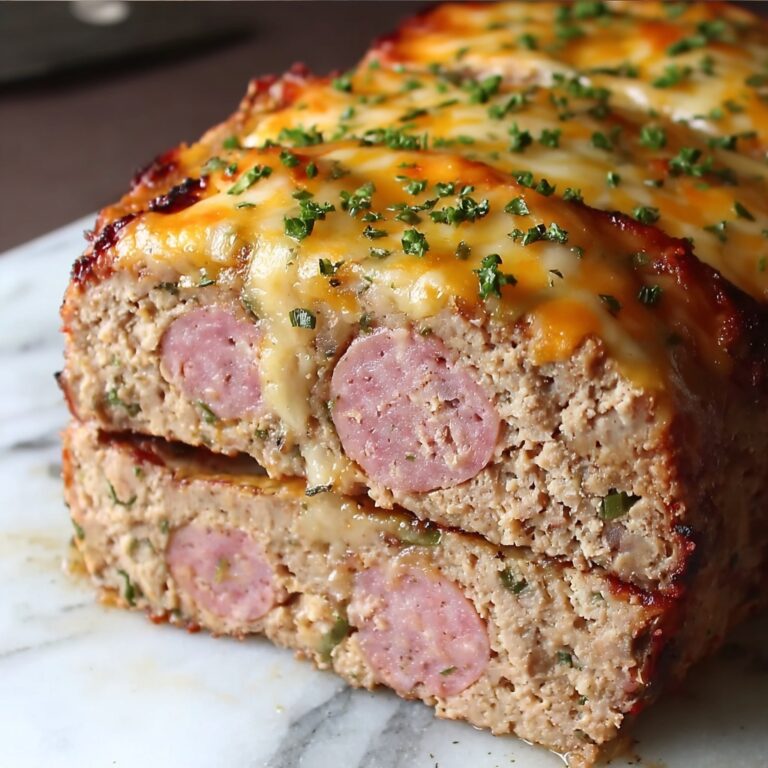 Low Carb Chicken Cordon Bleu Meatloaf Recipe