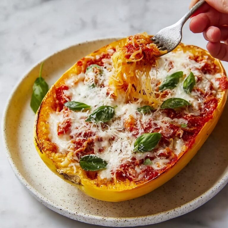 Chicken Parmesan Stuffed Spaghetti Squash Recipe