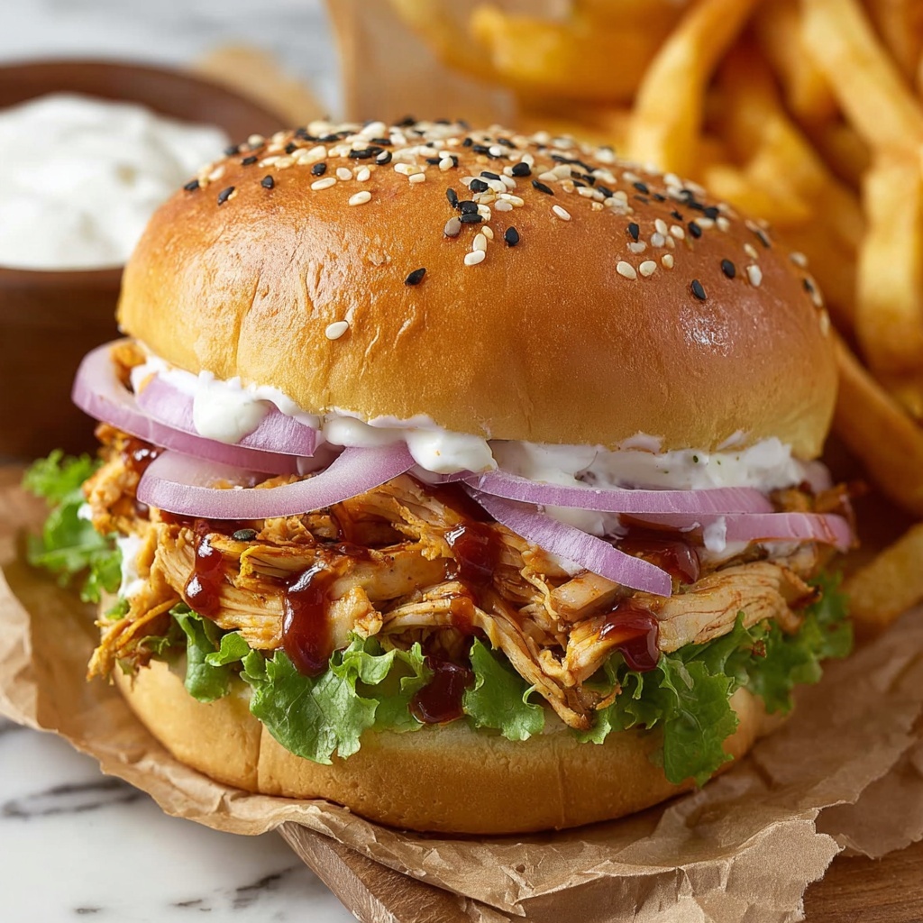 BBQ Ranch Chicken Sandwich Recipe - Recipe Image