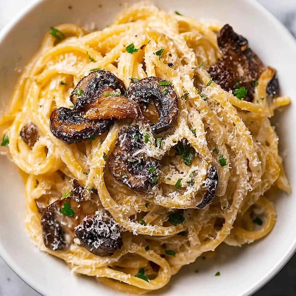 Linguine with Morel Mushrooms Recipe - Recipe Image