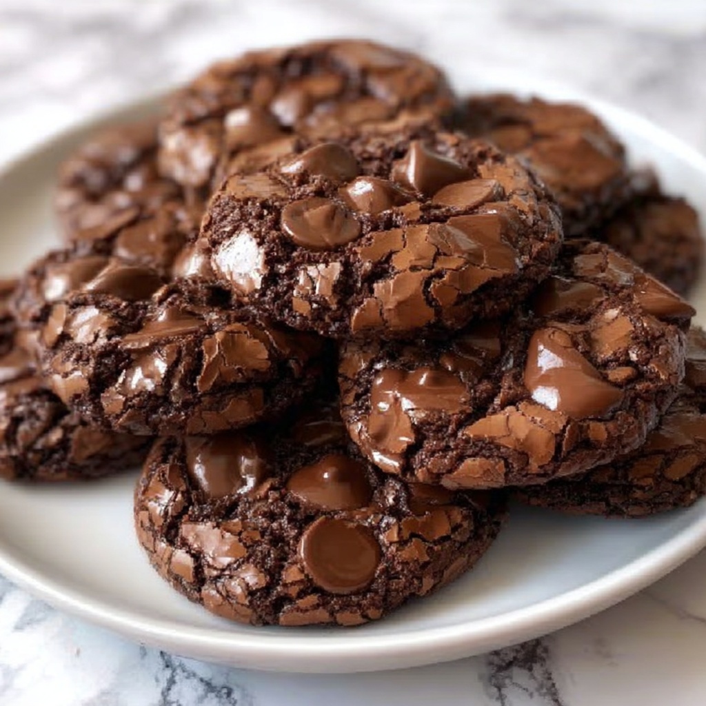 Chewy Fudgy Brownie Cookies: The Ultimate Chocolate Lover's Treat Recipe - Recipe Image