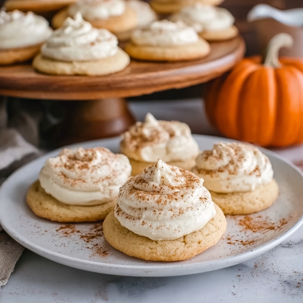 Soft Pumpkin Cookies with Cream Cheese Frosting Recipe - Recipe Image