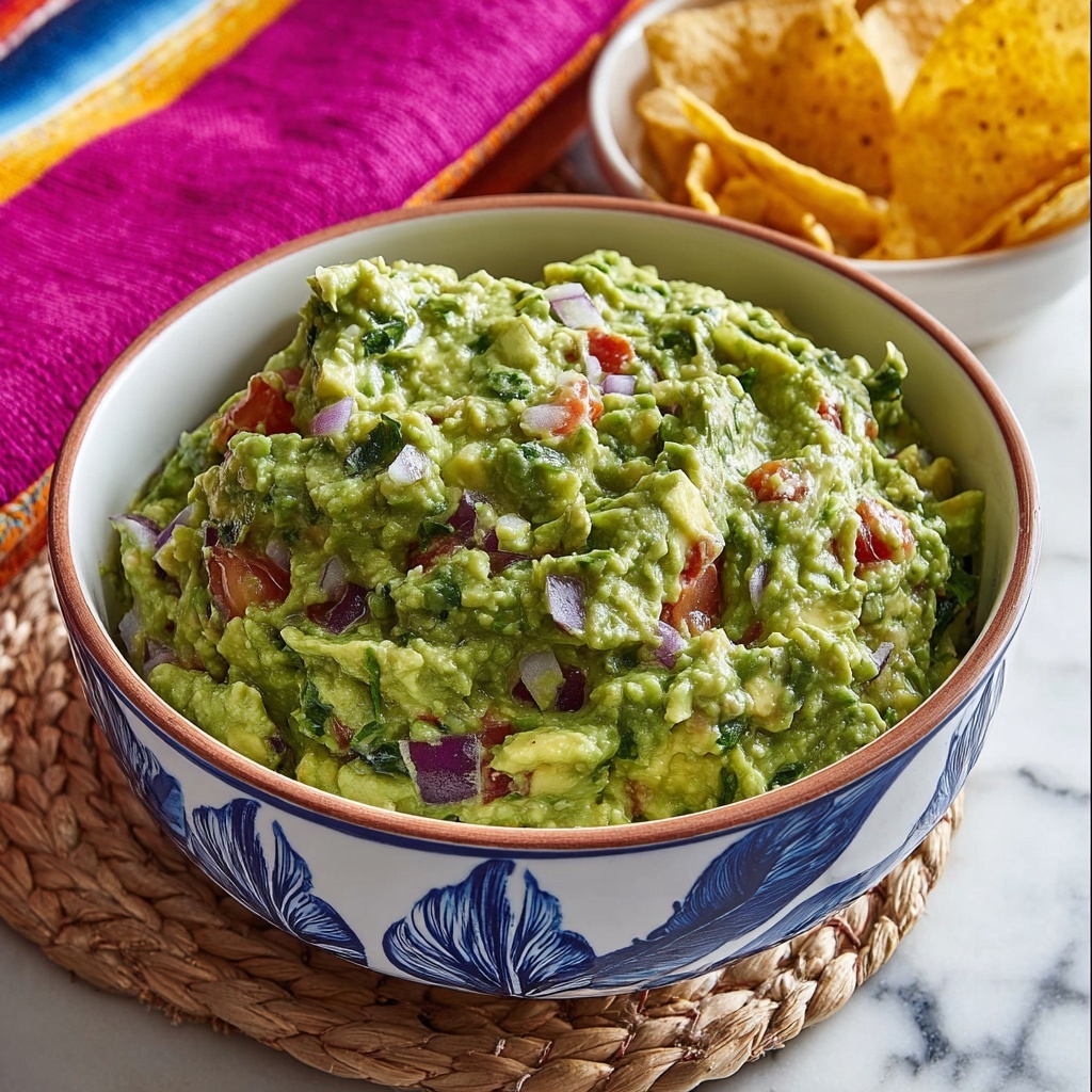 Fresh Homemade Guacamole Recipe - Recipe Image